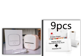 Impresora de Etiquetas Térmica Mini Portátil Impresora de Fotos para el Hogar Impresora de Preguntas Incorrectas para Estudiantes Impresora de Etiquetas Mini Compatible con Bluetooth Etiqueta de Precio