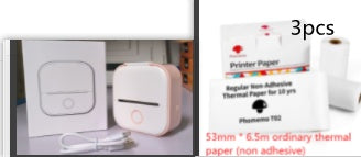 Impresora de Etiquetas Térmica Mini Portátil Impresora de Fotos para el Hogar Impresora de Preguntas Incorrectas para Estudiantes Impresora de Etiquetas Mini Compatible con Bluetooth Etiqueta de Precio