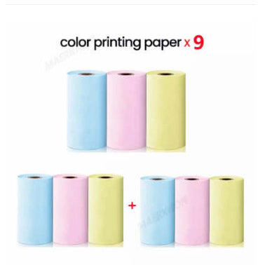 Impresora de Etiquetas Térmica Mini Portátil Impresora de Fotos para el Hogar Impresora de Preguntas Incorrectas para Estudiantes Impresora de Etiquetas Mini Compatible con Bluetooth Etiqueta de Precio