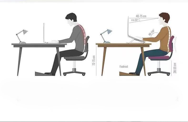 Escritorio de ordenador plegable, portátil, portátil, estable con doble ventilador