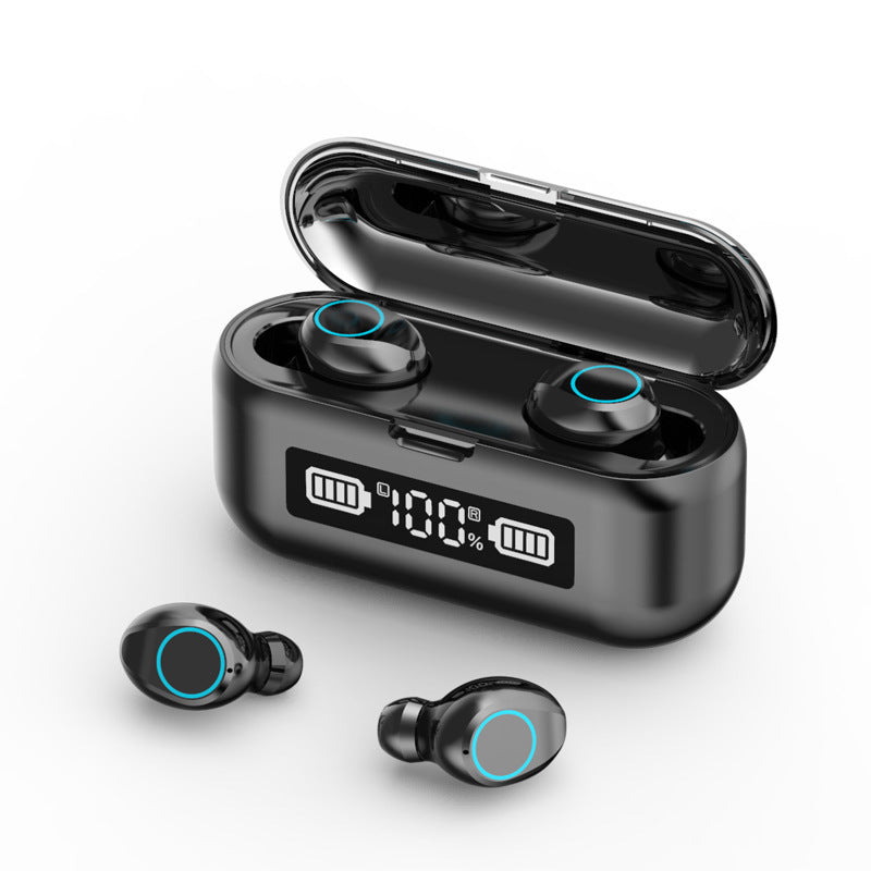 Auriculares Bluetooth F9 Tws inalámbrico Bluetooth 5.1 estéreo Pantalla digital Auriculares binaurales en modo privado