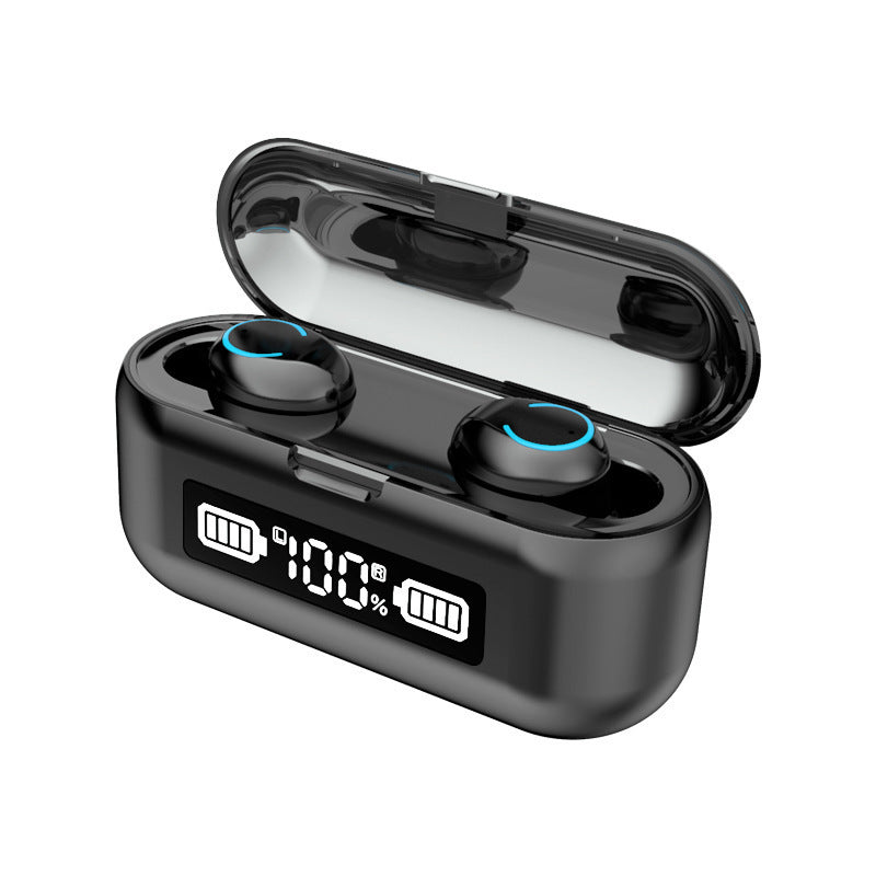 Auriculares Bluetooth F9 Tws inalámbrico Bluetooth 5.1 estéreo Pantalla digital Auriculares binaurales en modo privado