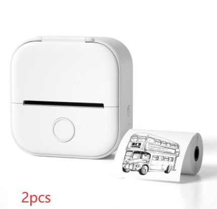 Impresora de Etiquetas Térmica Mini Portátil Impresora de Fotos para el Hogar Impresora de Preguntas Incorrectas para Estudiantes Impresora de Etiquetas Mini Compatible con Bluetooth Etiqueta de Precio