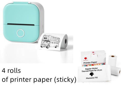 Impresora de Etiquetas Térmica Mini Portátil Impresora de Fotos para el Hogar Impresora de Preguntas Incorrectas para Estudiantes Impresora de Etiquetas Mini Compatible con Bluetooth Etiqueta de Precio