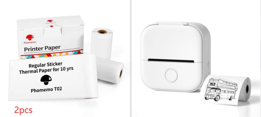 Impresora de Etiquetas Térmica Mini Portátil Impresora de Fotos para el Hogar Impresora de Preguntas Incorrectas para Estudiantes Impresora de Etiquetas Mini Compatible con Bluetooth Etiqueta de Precio