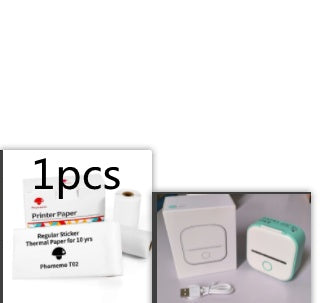 Impresora de Etiquetas Térmica Mini Portátil Impresora de Fotos para el Hogar Impresora de Preguntas Incorrectas para Estudiantes Impresora de Etiquetas Mini Compatible con Bluetooth Etiqueta de Precio