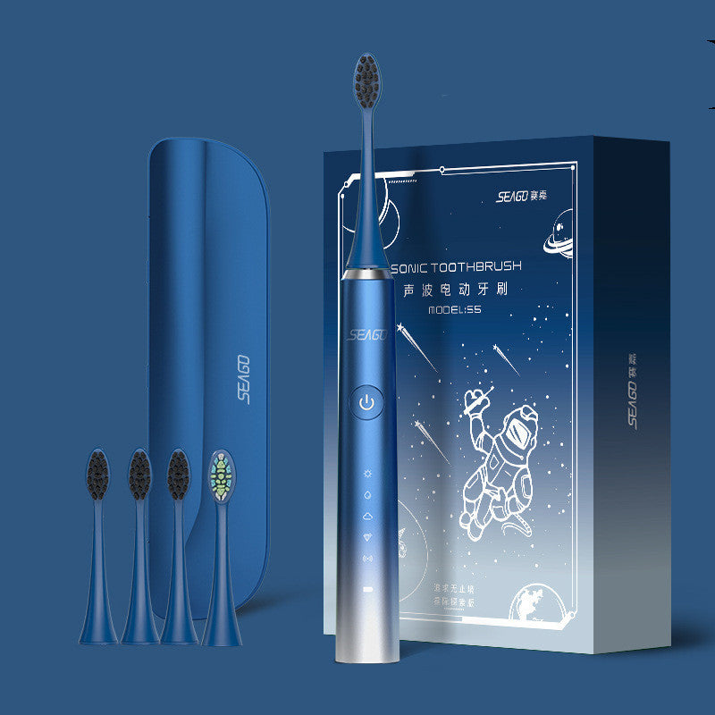 Cepillo de dientes eléctrico recargable de cerdas suaves totalmente automático