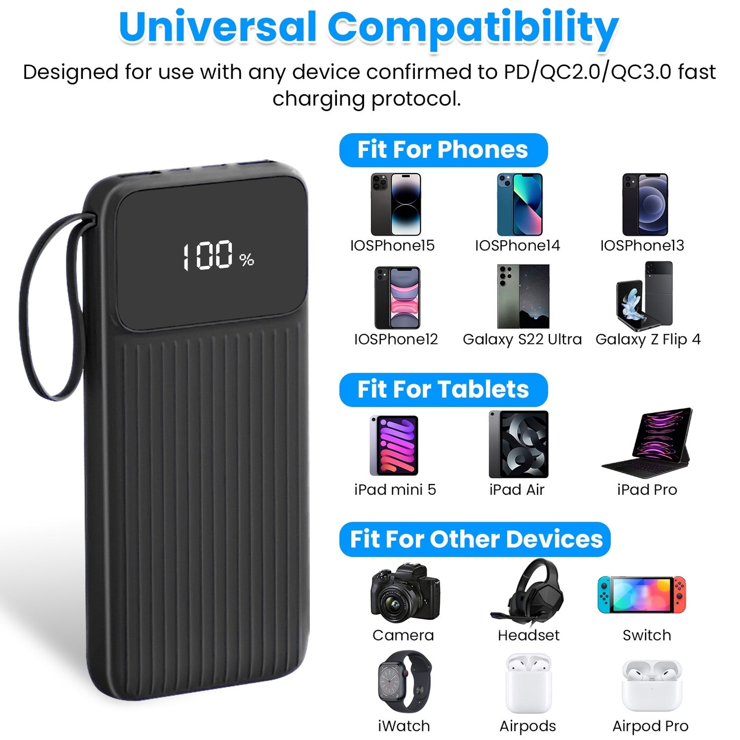 cargador portátil IOSPhone 15 14 Android
