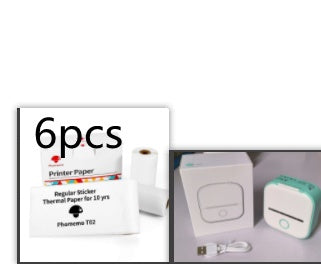 Impresora de Etiquetas Térmica Mini Portátil Impresora de Fotos para el Hogar Impresora de Preguntas Incorrectas para Estudiantes Impresora de Etiquetas Mini Compatible con Bluetooth Etiqueta de Precio