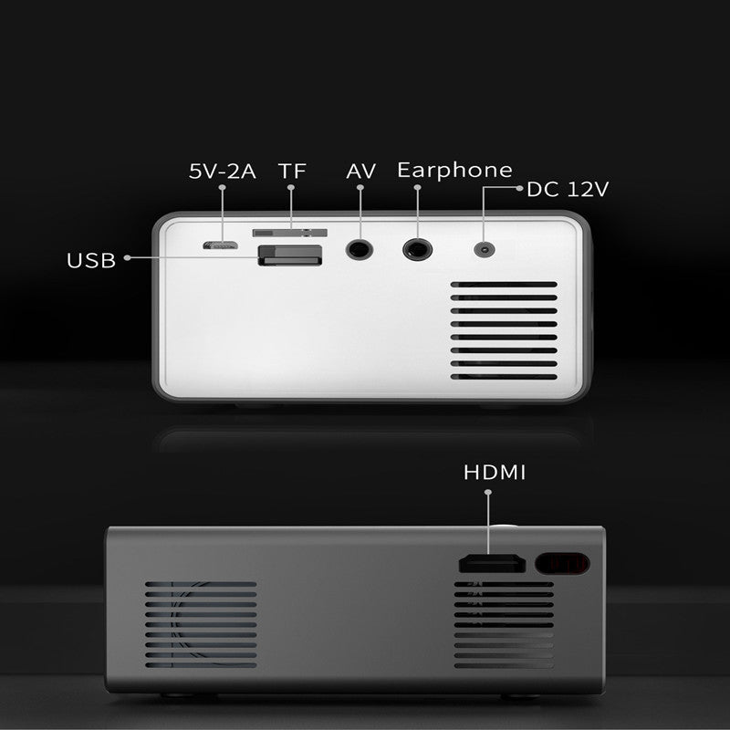 Proyector Home Office T300 HD 1080P Miniproyector en miniatura
