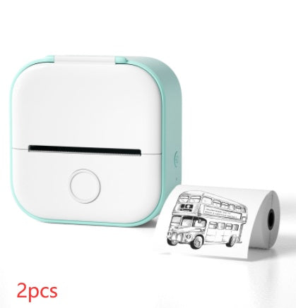 Impresora de Etiquetas Térmica Mini Portátil Impresora de Fotos para el Hogar Impresora de Preguntas Incorrectas para Estudiantes Impresora de Etiquetas Mini Compatible con Bluetooth Etiqueta de Precio