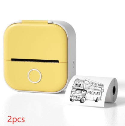Impresora de Etiquetas Térmica Mini Portátil Impresora de Fotos para el Hogar Impresora de Preguntas Incorrectas para Estudiantes Impresora de Etiquetas Mini Compatible con Bluetooth Etiqueta de Precio