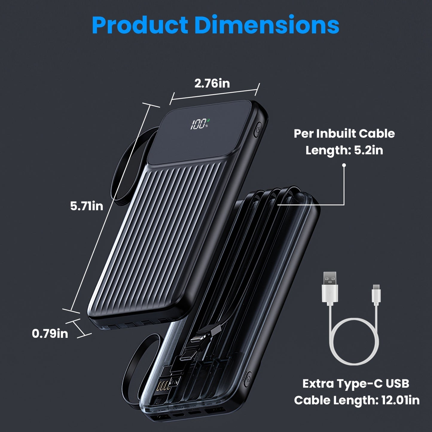 cargador portátil IOSPhone 15 14 Android
