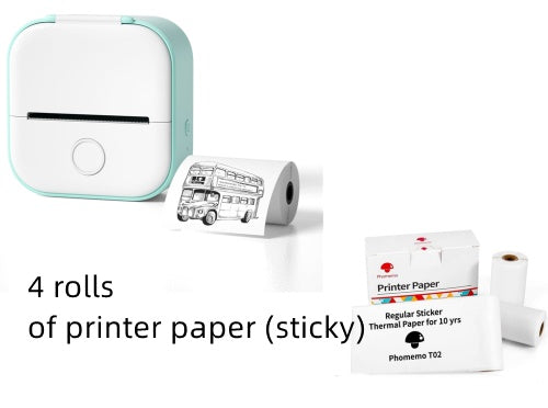 Impresora de Etiquetas Térmica Mini Portátil Impresora de Fotos para el Hogar Impresora de Preguntas Incorrectas para Estudiantes Impresora de Etiquetas Mini Compatible con Bluetooth Etiqueta de Precio