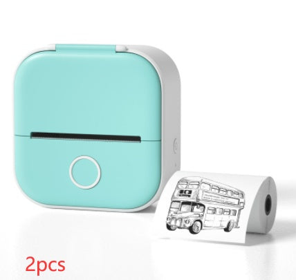 Impresora de Etiquetas Térmica Mini Portátil Impresora de Fotos para el Hogar Impresora de Preguntas Incorrectas para Estudiantes Impresora de Etiquetas Mini Compatible con Bluetooth Etiqueta de Precio
