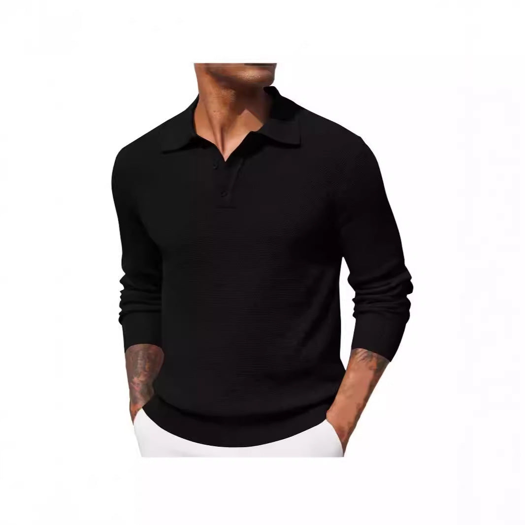 Top casual de manga larga de otoño para hombre