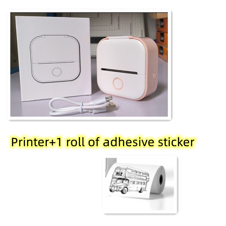 Impresora de Etiquetas Térmica Mini Portátil Impresora de Fotos para el Hogar Impresora de Preguntas Incorrectas para Estudiantes Impresora de Etiquetas Mini Compatible con Bluetooth Etiqueta de Precio