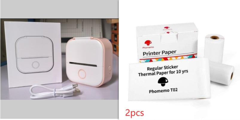 Impresora de Etiquetas Térmica Mini Portátil Impresora de Fotos para el Hogar Impresora de Preguntas Incorrectas para Estudiantes Impresora de Etiquetas Mini Compatible con Bluetooth Etiqueta de Precio