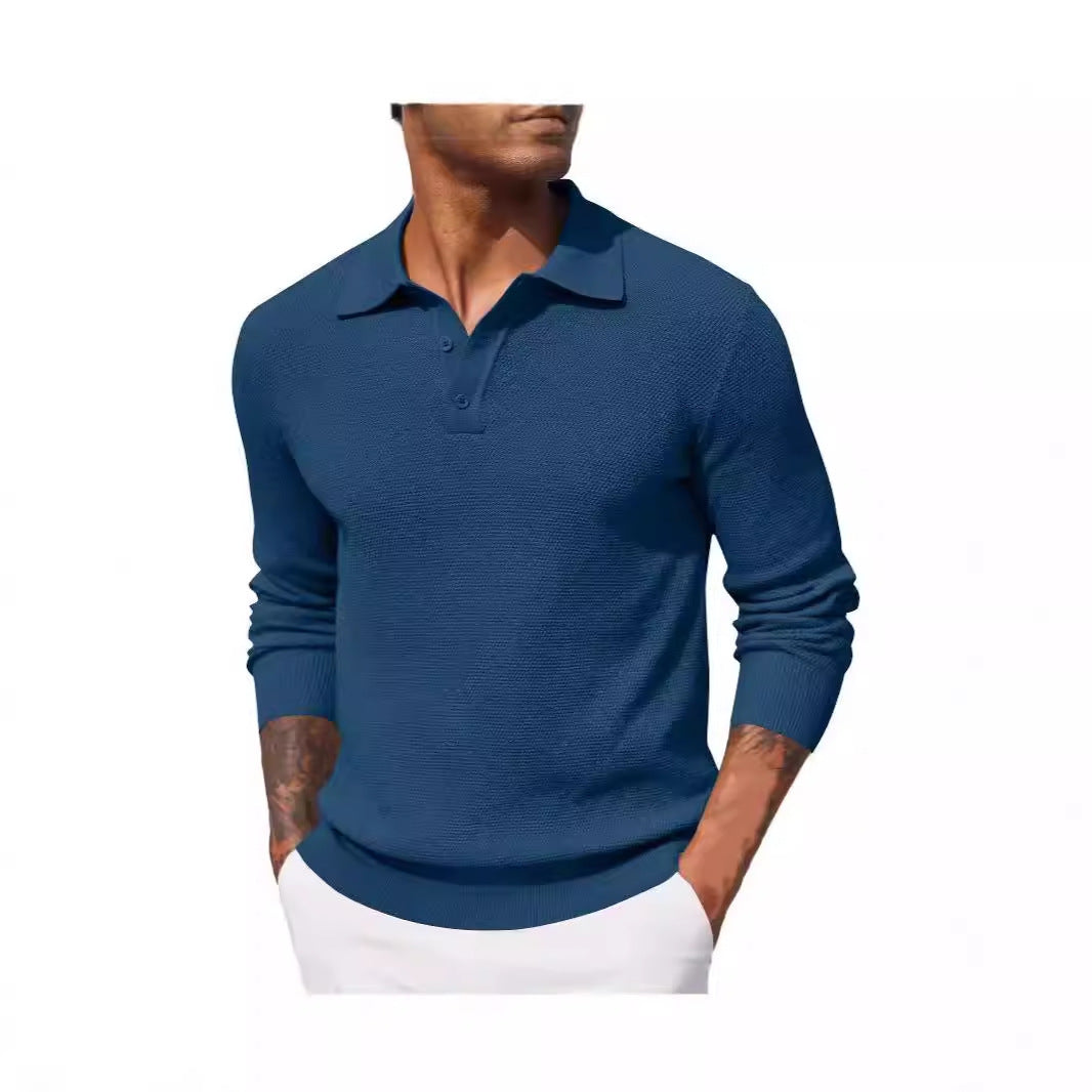 Top casual de manga larga de otoño para hombre