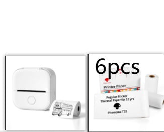 Impresora de Etiquetas Térmica Mini Portátil Impresora de Fotos para el Hogar Impresora de Preguntas Incorrectas para Estudiantes Impresora de Etiquetas Mini Compatible con Bluetooth Etiqueta de Precio