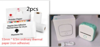 Impresora de Etiquetas Térmica Mini Portátil Impresora de Fotos para el Hogar Impresora de Preguntas Incorrectas para Estudiantes Impresora de Etiquetas Mini Compatible con Bluetooth Etiqueta de Precio