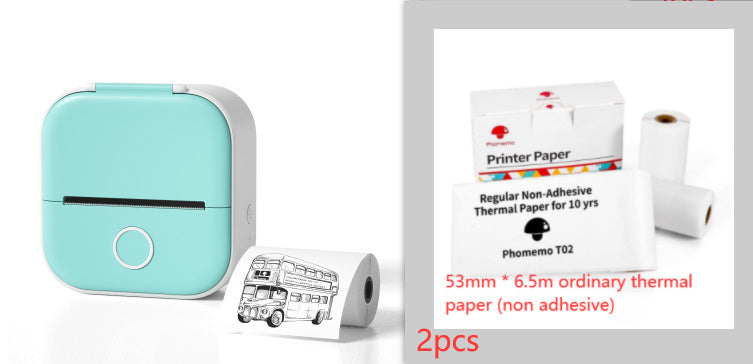Impresora de Etiquetas Térmica Mini Portátil Impresora de Fotos para el Hogar Impresora de Preguntas Incorrectas para Estudiantes Impresora de Etiquetas Mini Compatible con Bluetooth Etiqueta de Precio