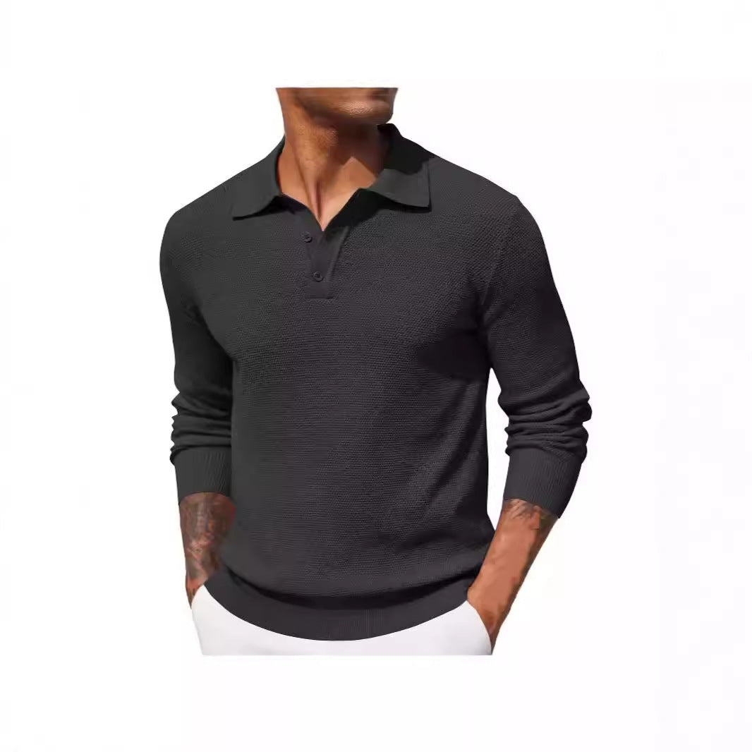 Top casual de manga larga de otoño para hombre