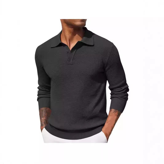 Top casual de manga larga de otoño para hombre