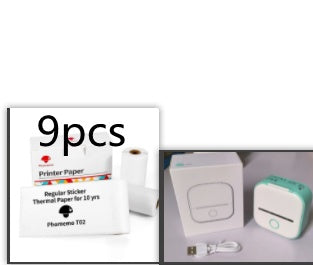 Impresora de Etiquetas Térmica Mini Portátil Impresora de Fotos para el Hogar Impresora de Preguntas Incorrectas para Estudiantes Impresora de Etiquetas Mini Compatible con Bluetooth Etiqueta de Precio