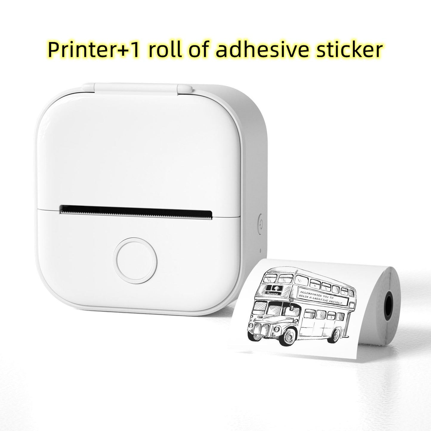 Impresora de Etiquetas Térmica Mini Portátil Impresora de Fotos para el Hogar Impresora de Preguntas Incorrectas para Estudiantes Impresora de Etiquetas Mini Compatible con Bluetooth Etiqueta de Precio