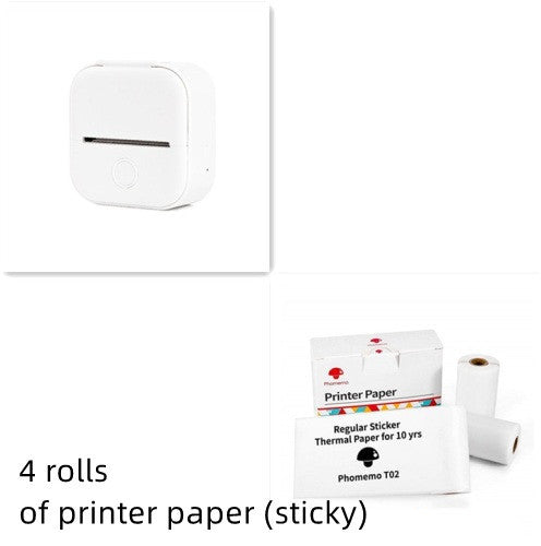 Impresora de Etiquetas Térmica Mini Portátil Impresora de Fotos para el Hogar Impresora de Preguntas Incorrectas para Estudiantes Impresora de Etiquetas Mini Compatible con Bluetooth Etiqueta de Precio