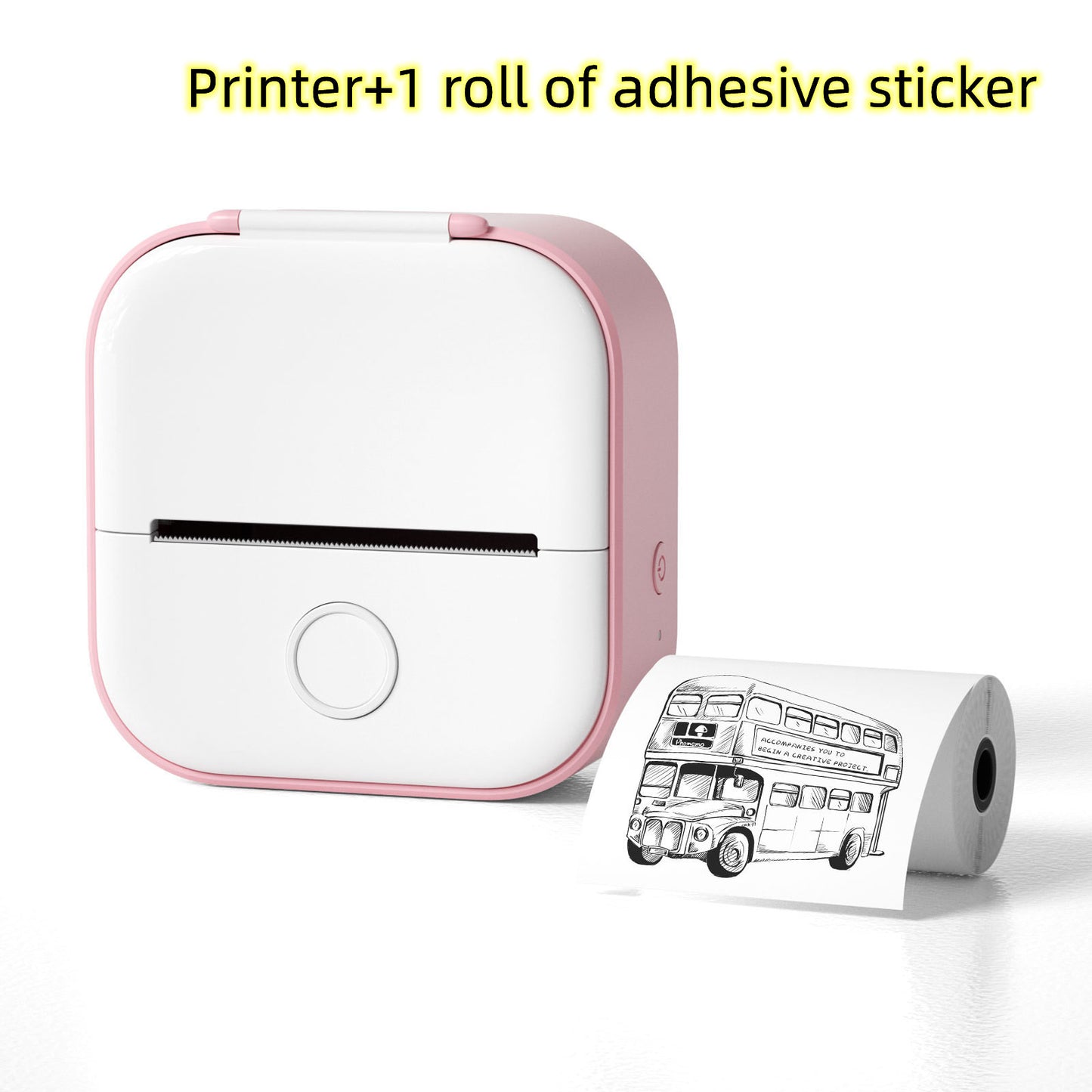 Impresora de Etiquetas Térmica Mini Portátil Impresora de Fotos para el Hogar Impresora de Preguntas Incorrectas para Estudiantes Impresora de Etiquetas Mini Compatible con Bluetooth Etiqueta de Precio