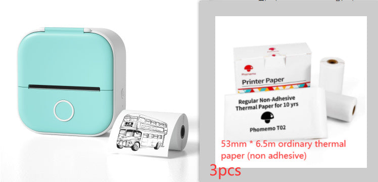 Impresora de Etiquetas Térmica Mini Portátil Impresora de Fotos para el Hogar Impresora de Preguntas Incorrectas para Estudiantes Impresora de Etiquetas Mini Compatible con Bluetooth Etiqueta de Precio