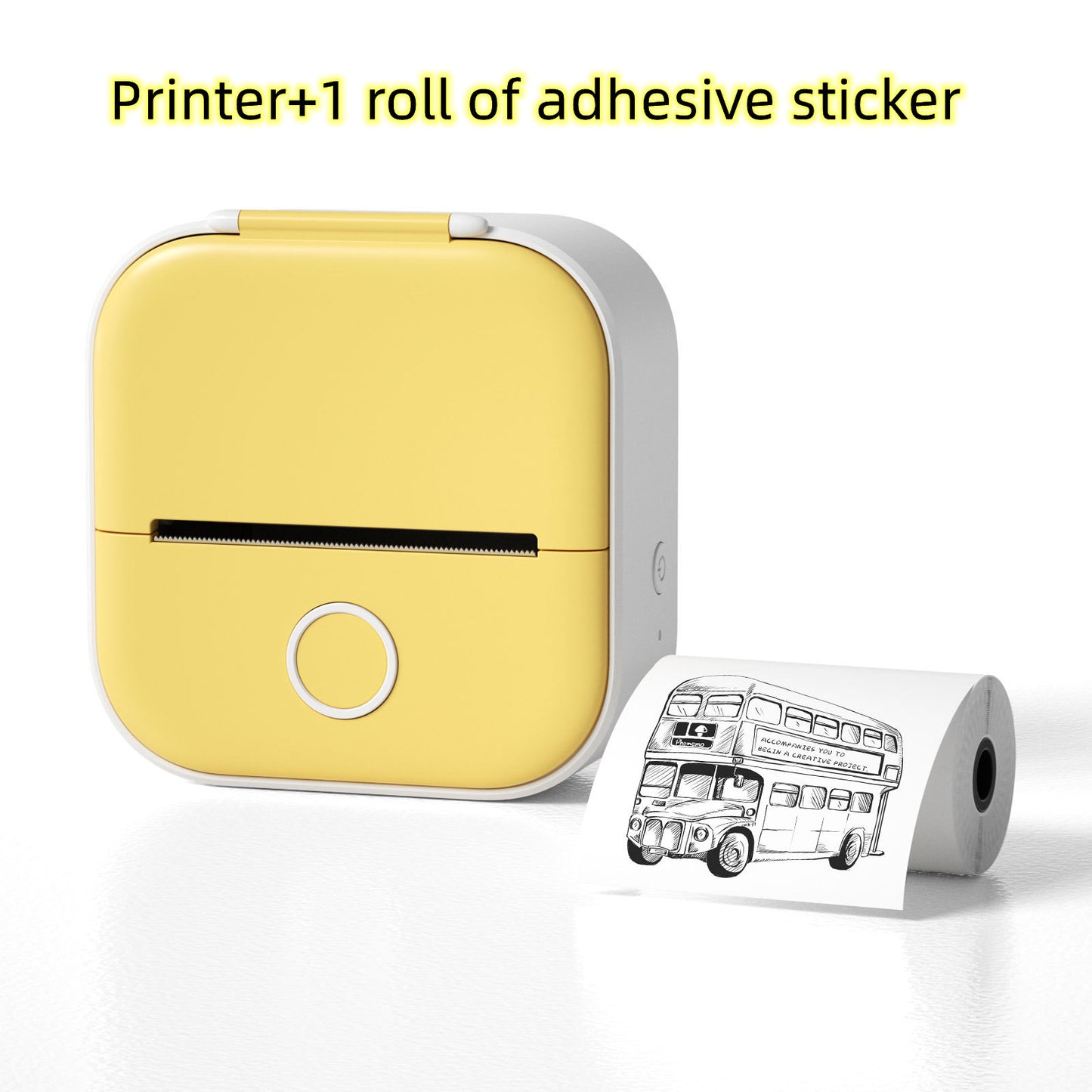 Impresora de Etiquetas Térmica Mini Portátil Impresora de Fotos para el Hogar Impresora de Preguntas Incorrectas para Estudiantes Impresora de Etiquetas Mini Compatible con Bluetooth Etiqueta de Precio