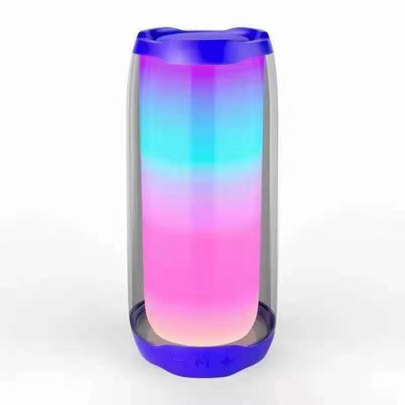 Altavoz Bluetooth, efecto de luz colorido, subwoofer de tarjeta, sonido de luz colorida