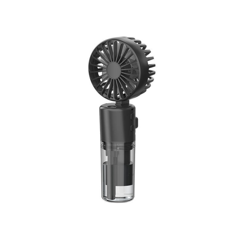 Ventilador portátil de mano con rociador de agua de 4 velocidades, artefacto para refrescar en verano, carga USB, soporte para verano