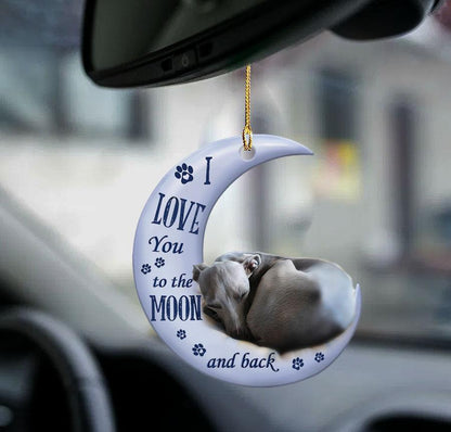 Colgante de coche, perro que duerme, ángel, decoración del hogar, vitrina acrílica, adornos colgantes para puertas