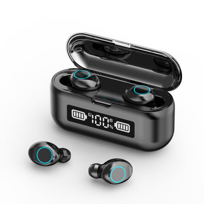Auriculares Bluetooth F9 Tws inalámbrico Bluetooth 5.1 estéreo Pantalla digital Auriculares binaurales en modo privado