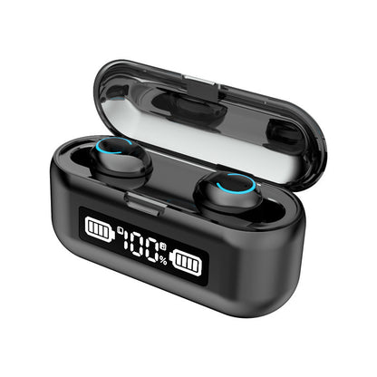 Auriculares Bluetooth F9 Tws inalámbrico Bluetooth 5.1 estéreo Pantalla digital Auriculares binaurales en modo privado