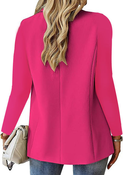 Ins Chaqueta con botones de solapa Chaqueta de traje casual de viajero de moda Tops de manga larga para mujer Ropa de abrigo