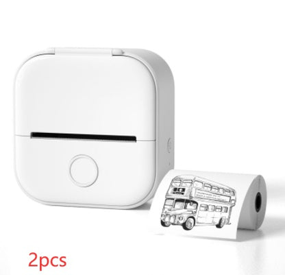 Impresora de Etiquetas Térmica Mini Portátil Impresora de Fotos para el Hogar Impresora de Preguntas Incorrectas para Estudiantes Impresora de Etiquetas Mini Compatible con Bluetooth Etiqueta de Precio