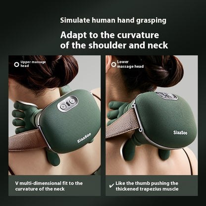Masajeador muscular eléctrico de cuello y hombros, masaje inalámbrico para el hombro y la espalda, masajeador de cuello con chal, alivio del dolor relajante