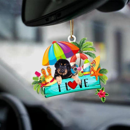 Colgante de coche, perro que duerme, ángel, decoración del hogar, vitrina acrílica, adornos colgantes para puertas