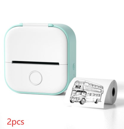 Impresora de Etiquetas Térmica Mini Portátil Impresora de Fotos para el Hogar Impresora de Preguntas Incorrectas para Estudiantes Impresora de Etiquetas Mini Compatible con Bluetooth Etiqueta de Precio