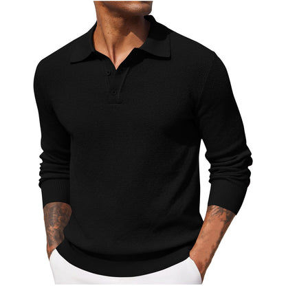 Top casual de manga larga de otoño para hombre