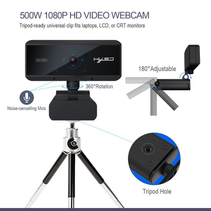Cámara de video USB para transmitir o grabar a través del ordenador