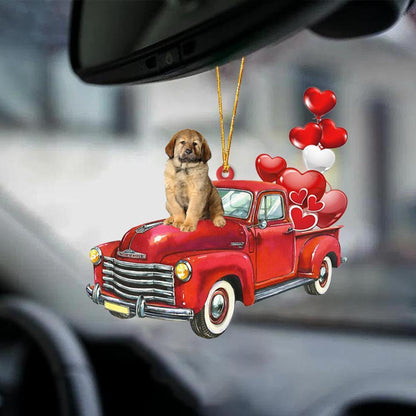 Colgante de coche, perro que duerme, ángel, decoración del hogar, vitrina acrílica, adornos colgantes para puertas