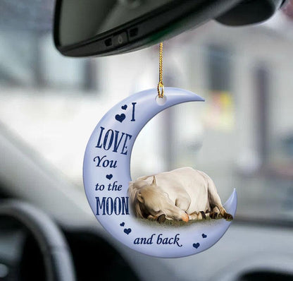 Colgante de coche, perro que duerme, ángel, decoración del hogar, vitrina acrílica, adornos colgantes para puertas