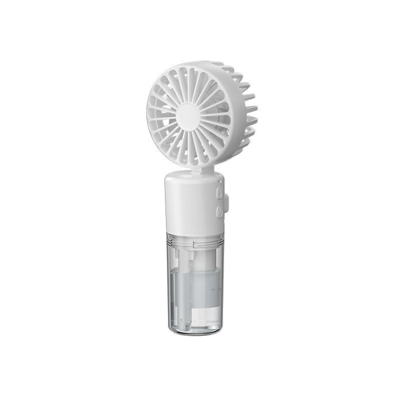 Ventilador portátil de mano con rociador de agua de 4 velocidades, artefacto para refrescar en verano, carga USB, soporte para verano