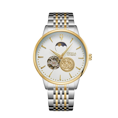 Reloj mecánico automático de negocios de alta gama para hombres